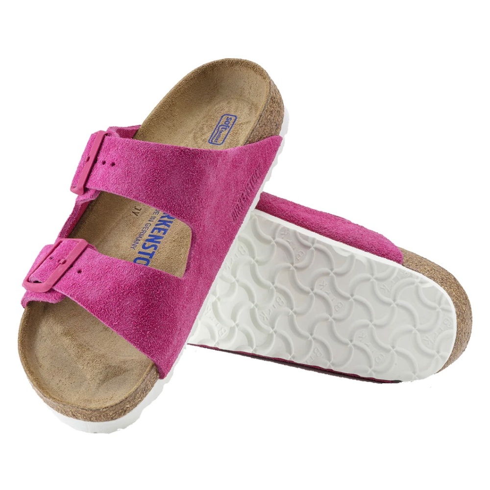 Birkenstock fuchsia Arizona soft footbed sandal